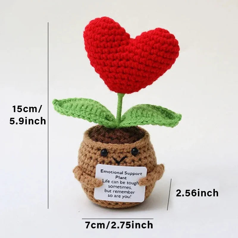 Positive Crochet Friends – Emotional Support & Encouragement Plushies