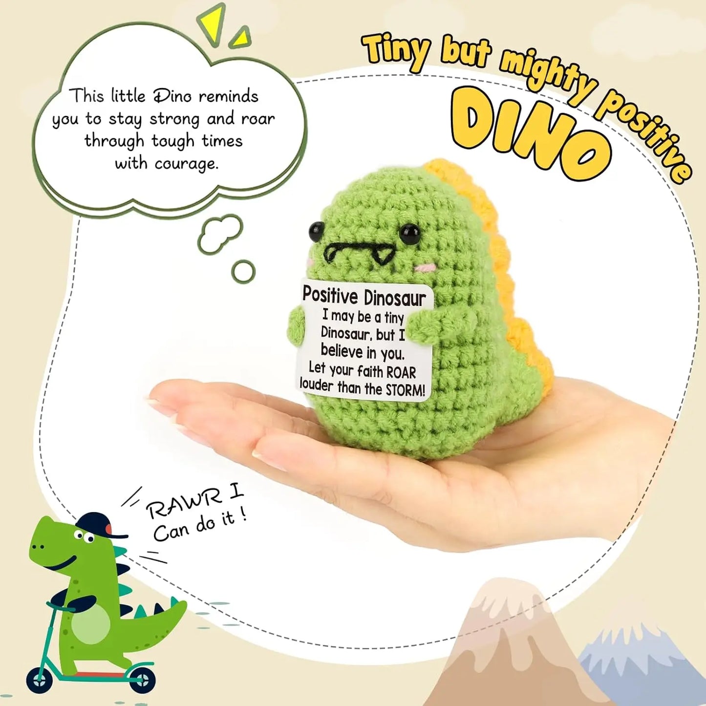 Positive Crochet Friends – Emotional Support & Encouragement Plushies
