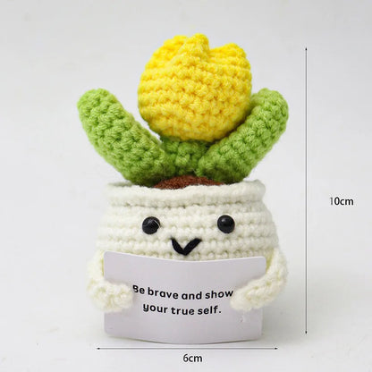 Positive Crochet Friends – Emotional Support & Encouragement Plushies